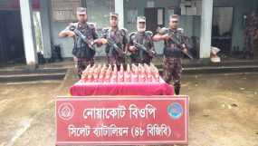 গোয়াইনঘাট সীমান্তে দেড় কোটি টাকার ভারতীয় পন্য জব্দ