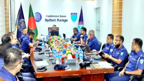 সিলেট রেঞ্জে জুলাই মাসের অপরাধ পর্যালোচনা সভা অনুষ্ঠিত