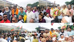 যুক্তরাষ্ট্র সংক্ষিপ্ত সফর শেষে দেশে ফিরলে দলীয় নেতাকর্মীদের ভালোবাসায় সিক্ত-বিএনপির নেতা-আমির হোসেন