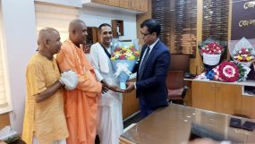 সিলেটের নতুন ডিসির সঙ্গে ইসকন প্রধানের সৌজন্য সাক্ষাৎ