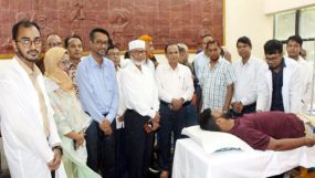 জালালাবাদ গ্যাস অফিসে জুলাই গণ-অভ্যুত্থানের শহীদদের স্মরণে রক্তদান কর্মসূচি অনুষ্ঠিত