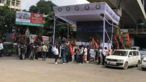 শাহবাগে আসতে শুরু করেছে ছাত্রদল কর্মীরা