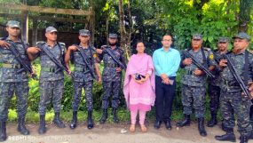 বালু-পাথর উত্তোলন বন্ধে টাস্কফোর্স অভিযানে আনসার ব্যাটালিয়ন সদস্যদের অংশগ্রহণ