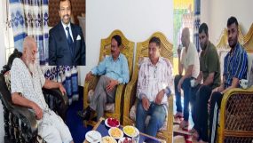 অসুস্থ মকদ্দুশ আলী তালুকদারকে দেখতে গেলেন-কলিম উদ্দিন আহমদ মিলন