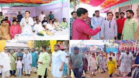 সিলেটের বিভিন্ন পূজা মন্ডপ পরিদর্শন করেন-খন্দকার মুক্তাদির