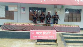 কোম্পাবীগঞ্জ সীমান্তে বিপুল পরিমাণ ভারতীয় মদ জব্দ