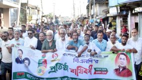 বিএনপির প্রতিষ্ঠা বার্ষিকী উপলক্ষে দক্ষিণ সুরমা উপজেলা বিএনপির র‌্যালি ও সমাবেশ
