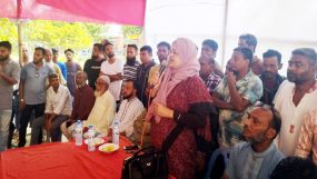 ওসমানীনগরে পূজা মন্ডপ পরির্দশন-বাংলাদেশে মাইনরিটি বলতে কিছু নেই : লুনা