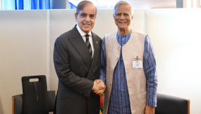 নিউইয়র্কে প্রধান উপদেষ্টার সঙ্গে বৈঠক করলেন পাকিস্তানের প্রধানমন্ত্রী