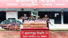 গোয়াইনঘাটে সীমান্তে ১ কোটি ৩৬ লক্ষ টাকার চোরাচালান আটক