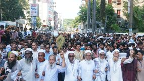 বিশাল শো-ডাউন করে সিলেট-১ আসনে প্রচারণায় নামলেন আরিফ