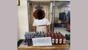 গোয়াইনঘাটে ভারতীয় হুইস্কি, বুটকা,ফেনসিডিলসহ আটক ১