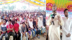 সালুটিকর বাজারে বিএনপির গণসমাবেশে কাইয়ুম চৌধুরী