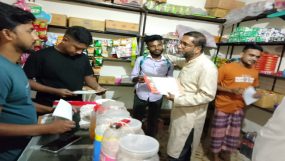 ধানের শীষের পক্ষে খান জামালের প্রচারণা ও লিফলেট বিতরণ