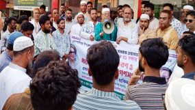 কোম্পানীগঞ্জে হাকিম চৌধুরীর গণসংযোগ ও লিফলেট বিতরণ