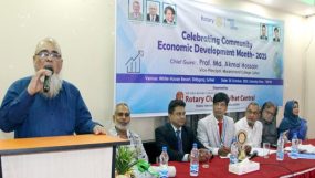 সাধারণ মানুষের জীবনমান উন্নয়নে অসামান্য অবদান রাখছে রোটারিয়ানরা: প্রফেসর আকমল হোসেন