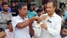 কর্মীর দেওয়া ১০ লাখ টাকার চেক ফেরত দিলেন বিএনপি নেতা