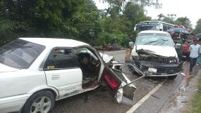 শ্রীমঙ্গলে প্রাইভেট কার-মাইক্রোবাস সংঘর্ষে ব্যবসায়ী নিহত, আহত ২