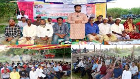 ধানের শীষের প্রার্থী খন্দকার মুক্তাদিরে’র নির্বাচনি প্রচারণায়-আফসর খান