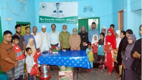 সিলেটে জিডিএফ’র উদ্যোগে দৃষ্টি প্রতিবন্ধী শিশুদের মধ্যে বস্ত্র বিতরণ