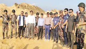 কোম্পানীগঞ্জে শাহ আরেফিন টিলায় ডিসি সারোয়ার আলমের অভিযান