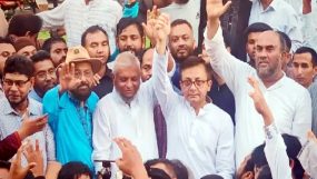 সিলেটে একসাথে রাজপথে মুক্তাদির-আরিফ