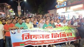 সিলেটে বিএনপির মিছিল, হাসিনার ফাঁসির দাবিতে স্লোগান