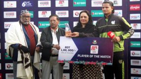 ১৩তম ম্যাচে ম্যান অব দ্য ম্যাচ নির্বাচিত হলেন সিলেট টাইটানসের নাসুম আহমেদ
