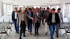 সিলেটের কেন্দ্রীয় বাস টার্মিনাল পরিদর্শন-উপদেষ্টা আদিলুর রহমান খান