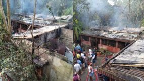 অগ্নিকাণ্ডে বীরেন্দ্র মাস্টারের বসতঘর ভস্মীভূত