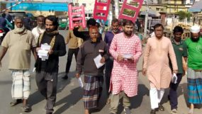 দুঃশাসন অবসানে ব্যবস্থা বদলের জন্য মই মার্কায় ভোট দিন: প্রণব জ্যোতি পাল