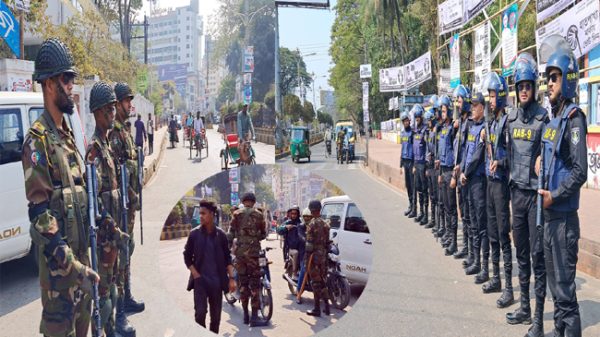 জাতীয় সংসদ নির্বাচনে ইতিহাসের সবচেয়ে বড় নিরাপত্তা বলয় গড়ে তোলা হয়েছে