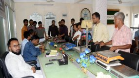 বিএসটিআই সিলেট কতৃক মদিনা মাকের্টে ওজন ও পরিমাপ যন্ত্রপাতি ভেরিফিকেশন অভিযান