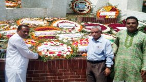 মহান স্বাধীনতা দিবস উপলক্ষে গণদাবী ফোরামের শ্রদ্ধাঞ্জলি অর্পণ