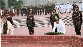 স্বাধীনতা দিবসে স্মৃতিসৌধে রাষ্ট্রপতি-প্রধানমন্ত্রীর শ্রদ্ধা