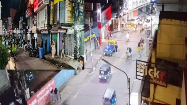 সিলেট নগরীতে ৬টায় বন্ধ হলো দোকানপাট