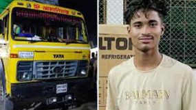 সুনামগঞ্জে ট্রাক চাপায় মোটর সাইকেল আরোহী কিশোর নিহত