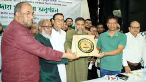 সিলেটে বিদায়ী পুলিশ কমিশনারকে বাংলাদেশ দোকান মালিক সমিতি সিলেট জেলা শাখার সংবর্ধনা