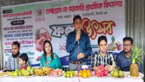 জাফলংয়ে গুচ্ছগ্রাম বেসরকারি প্রাথমিক বিদ্যালয়ে ‘ফল উৎসব’ ও সাংস্কৃতিক অনুষ্ঠান