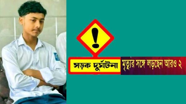 গোয়াইনঘাটে মর্মান্তিক সড়ক দুর্ঘটনা: পরীক্ষা শেষে ঘুরতে গিয়ে প্রাণ গেল স্কুলছাত্রের, মৃত্যুর সঙ্গে লড়ছে আরও দুই বন্ধু